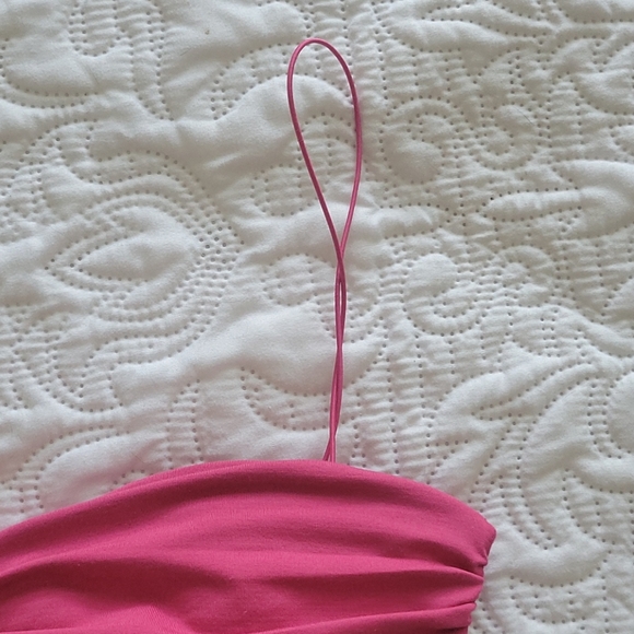 Oh Polly Pink Crop Tank - Picture 2 of 5